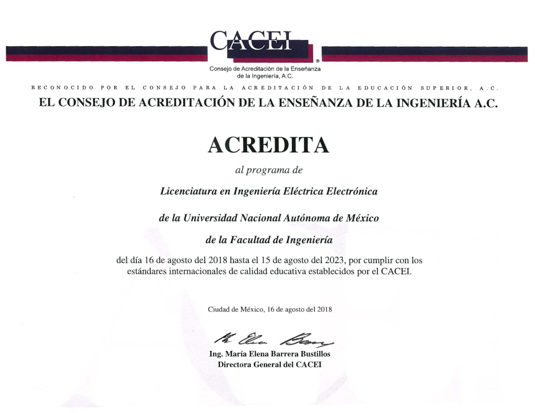 Certificado IEE (Internacional)